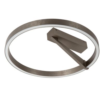 Lucide APPLAUSE - Flush ceiling light - Ø 40 cm - LED Dim. - CCT - 1x26W 2200K/4000K - Grey iron - Premium